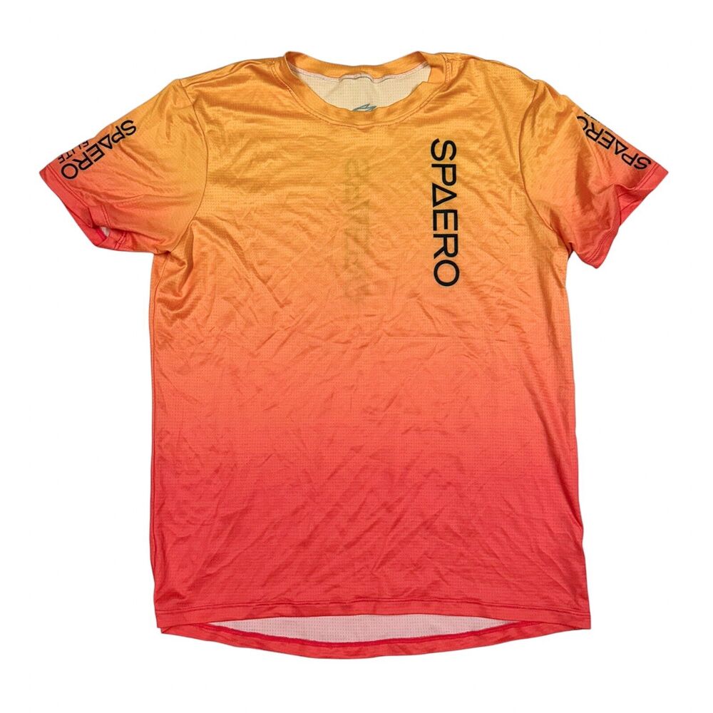 Spaero Elite Men's Ombre‎ Orange Jersey Medium Cycling Triathlon (box 9)